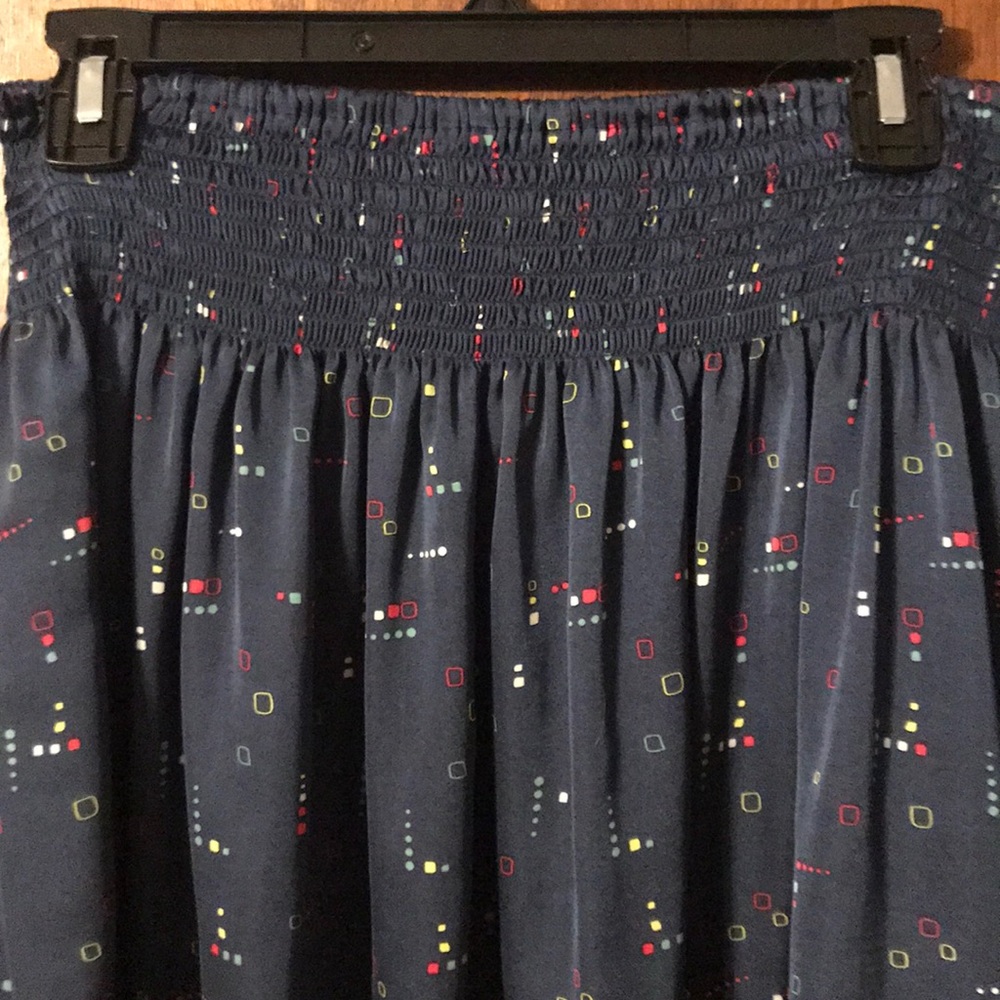 Silk mini skirt